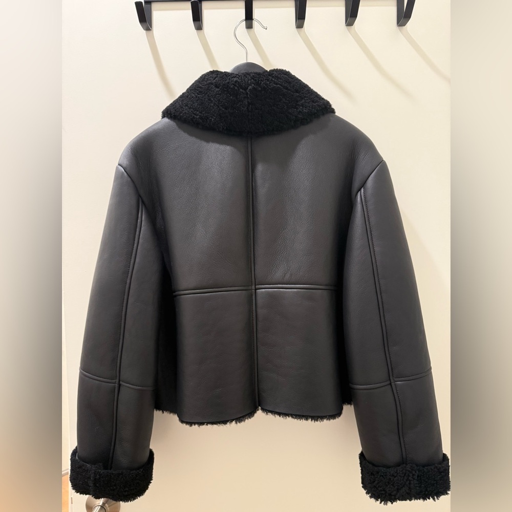 ✨ SOLD ✨ LOULOU STUDIO Bugur oversized shearling jacket size XS - Picture 2 of 12